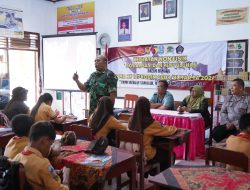 Tanamkan Jiwa Nasionalisme Sejak Dini, Satgas TMMD Ke 127 Berikan Materi Wasbang Di SDN Krisik 04
