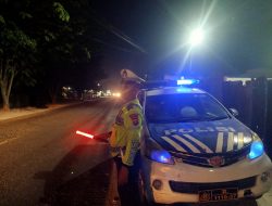 Sat Lantas Polres Batu Bara Gelar Patroli Blue Light di Wilayah Rawan Laka dan Kemacetan