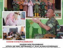 Kasdim 0418/Palembang Koordinasi dengan Kepala SMPN 60 Bahas Lokasi Pembangunan KDKMP di Kelurahan Sukamulya