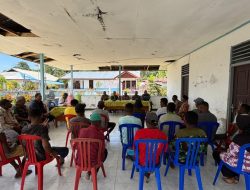 Melalui TMMD ke-127 Kodim 1804/Kaimana Gencarkan Penyuluhan Pendidikan dan Bahaya Miras di Kampung Nusaulan