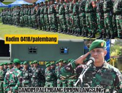 Dandim 0418/Palembang Pimpin Apel Gelar Pasukan Siaga 1