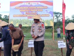 Kapolda PBD Pimpin Penanaman Jagung Pipil Kuartal I di Sorong Secara Serentak: Dukung Ketahanan Pangan Nasional