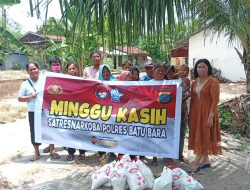 Satresnarkoba Polres Batu Bara Gelar Kegiatan Minggu Kasih dan Sosialisasi Bahaya Narkoba di Wilayah Lima Puluh