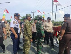 Peresmian Jembatan Garuda TNI AD di Dusun Simpang Empat Desa Sei Buah Keras, Medang Deras
