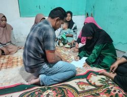 Kapolsek Medang Deras Berikan Bantuan kepada Keluarga Korban Tenggelam sebagai Bentuk Kepedulian