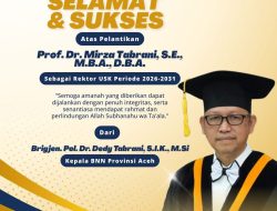 BNNP Aceh Ucapkan Selamat kepada Prof. Mirza Tabrani atas Pelantikan sebagai Rektor USK