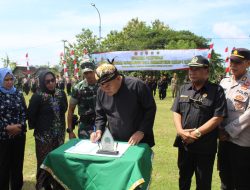 Dandim 0721/Blora Pimpin Penutupan TMMD Sengkuyung Tahap I di Desa Sumber