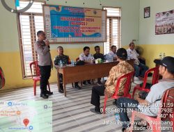 Kanit Binmas Polsek Menyuke Hadiri Kegiatan Musyawarah Desa Tentang Penetapan KPM BLT-DD