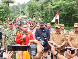 Kasad Resmikan Jembatan Bailey Sifalago Gomo di Kab Nias Selatan Prov Sumut