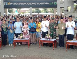 Danramil 0818/02 Batu Hadiri Pembukaan Pasar Murah Ramadhan di Pasar Induk Among Tani