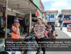 Polsek Ngabang lakukan upaya preventif kepolisian dalam menekan potensi gangguan kamtibmas Lewat Patroli Dialogis