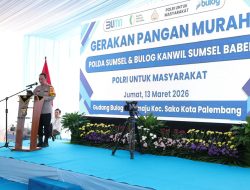 Kapolda Sumsel Pimpin Gerakan Pangan Murah, 135 Ton Beras Disalurkan Jelang Lebaran