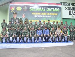 Dandim 1310/Bitung bersama Forkopimda Kota Bitung Sambut Kunjungan Kerja dan Safari Ramadhan Pangdam XIII/Merdeka di Kodim 1310/Bitung