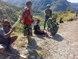 Satgas Yonif 200/BN Gelar Pelayanan Kesehatan Gratis Bagi Warga Distrik Dal Nduga