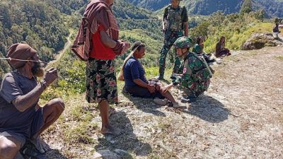 Satgas Yonif 200/BN Gelar Pelayanan Kesehatan Gratis Bagi Warga Distrik Dal Nduga