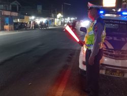 Sat Lantas Polres Batu Bara Gelar Patroli Blue Light, Jaga Keamanan dan Kelancaran Lalu Lintas