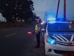 Satlantas Polres Batu Bara Gelar Patroli Asmara Subuh, Jamin Kelancaran Lalu Lintas Jelang Mudik Lebaran
