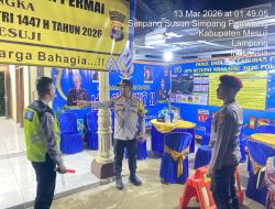 Kapolres Mesuji Cek Pos PAM dan Pos Yan di Hari Pertama Ops Ketupat Krakatau 2026, Bagikan Paket Makanan Ringan untuk Personel