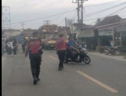 Personil Sat Samapta Polres Batu Bara jaga keamanan pasar tumpah, masyarakat puasa dibantu rasakan aman