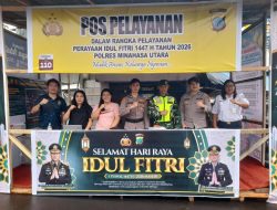 Pantau Arus Mudik Jelang Idul Fitri 1447 Hijriah, Kodim 1310/Bitung Terjunkan Personel Siaga di Pos-Pos Pengamanan