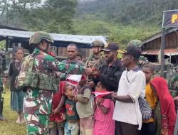 Warga Kampung Mimin Kembali ke Kampung Halaman: Merasa Aman setelah Kehadiran Satgas Yonif 751/VJS di Mimin– Distrik Oksop