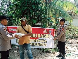 Polsek Indrapura gelar “Minggu Kasih”, berbagi sembako kepada warga kurang mampu jelang Ramadhan