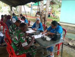 Persit Kartika Chandra Kirana Ranting Yonif 763/SBA Laksanakan Posyandu ILP untuk Dukung Kesehatan Ibu dan Anak