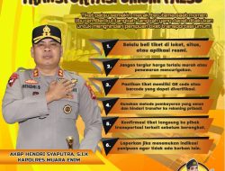 Kapolres Hendri Syaputra Mengimbau Masyarakat Waspada Tiket Palsu Jelang Mudik Lebaran 1447 H