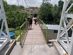 Wajah Jembatan Gantung Garuda Mulai Terlihat