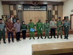 Babinsa Berikan Pembekalan Linmas Kalurahan