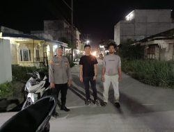 Personel Polsek Medang Deras gelar patroli malam, antisipasi kejahatan jelang Ramadhan