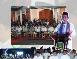 Kasdim 0418/Palembang Hadiri Peresmian Tugu Air Mancur Palembang Darussalam Bersama Forkopimda