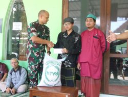 Di penghujung Ramadhan, Dandim 0732/Sleman Serahkan Zakat Fitrah