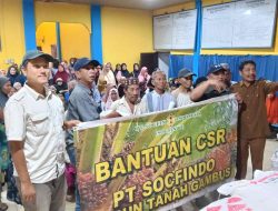 PT Sofin Indonesia (Socfindo) Serahkan 500 Paket Sembako Jelang Idul Fitri, Dukung Masyarakat Kurang Mampu di Simpang Gambus