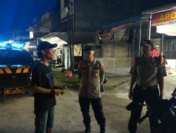 Polsek Indrapura Gelar Patroli Malam, Antisipasi Gangguan Jelang Ramadhan
