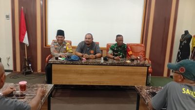 Babinsa Triharjo Hadiri Rakor PAM Malam Takbiran