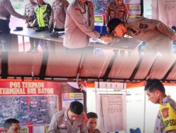 Kapolresta Banda Aceh Dampingi Kapolda Tinjau Posko Ops Ketupat, Petugas Diminta Aktif Pantau Situasi