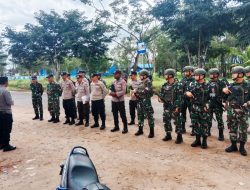 Jelang Hari Raya Idul Fitri, TNI-POLRI di Sota Sweeping Gabungan Amankan Wilayah Perbatasan