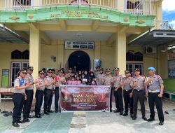 Wujud Polri Humanis, Siswa SIP Angkatan 55 Gorontalo Gelar Bakti Sosial