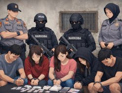 Sedang Asyik Pesta Ekstasi, Polisi Amankan 5 Orang terduga Pelaku