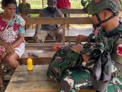 Pos Selal Satgas Swasembada Yonif 751/VJS Layani Pengobatan Gratis untuk Warga Beringin–Dipol