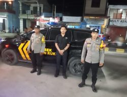 Polsek Labuhan Ruku Gelar Patroli Malam, Antisipasi Gangguan Kamtibmas dan Pungutan Liar