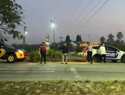 Polres Batu Bara Gelar Patroli Asmara Subuh, Jaga Kamtibmas Jelang Pukul Subuh