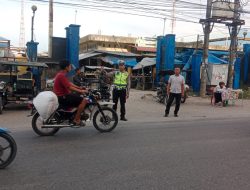 Polsek Indrapura Kencangkan Pengamanan Pasar Jelang Ramadhan, Kawasan Keramaian Aman dan Lalu Lintas Terkontrol
