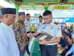 Rutan Pangkalan Brandan Gelar Salat Id dan Pembagian Remisi Idul Fitri, 9 Narapidana Langsung Bebas