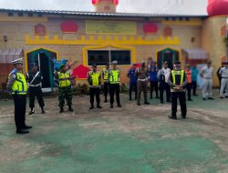 Babinsa Koramil 0818/26 Singosari Bersama Instansi Terkait Gelar Apel Gabungan dan Pantau Arus Mudik di Pospam Karanglo