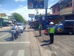 Babinsa Wonosegoro Turut Siaga di Pos PAM Karanggede, Jaga Kelancaran Arus Lebaran 2026