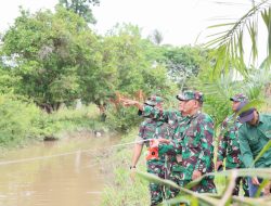 Kodim 0418/Palembang Survey Tiga Lokasi Strategis Pembangunan Jembatan di Gandus