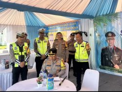 H+5 Lebaran, Kapolres Mesuji Cek Langsung Kelancaran Arus Balik di Rest Area 234