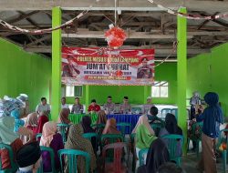 Jumat Curhat Polres Mesuji: Jalin Silaturahmi dan Salurkan Bantuan Sembako untuk Warga Desa Bangun Jaya